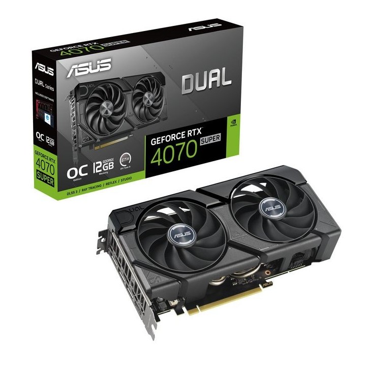 90YV0KC0-M0NA00 Asus Dual -Rtx4070S-O12G-Evo Nvidia Geforce Rtx 4070 Super 12 Gb Gddr6X