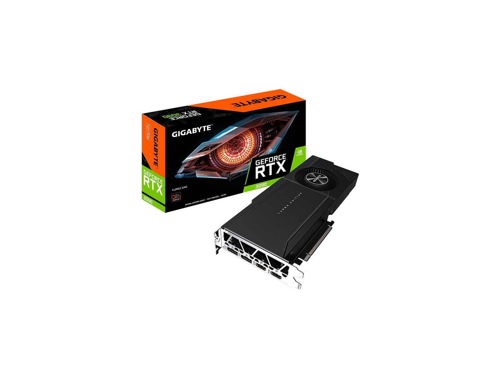 GV-N3090TURBO-24GD GV-N3090TURBO-24GD Gigabyte Graphics Card Nvidia Geforce Rtx 3090 24 Gb Gddr6X