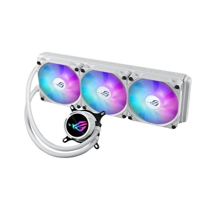 90RC00T2-M0UAY0 Asus Rog Strix Lc Iii 360 Argb White Edition Processor Liquid Cooling Kit 12 Cm