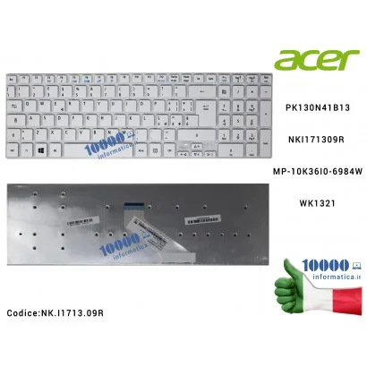NK.I1713.09R Tastiera Italiana (BIANCA) ACER Aspire 5755G 5830T 5830TG V3-571 V3-572G V3-771G V5-561 E1-572P E5-571 [FRAME ES...