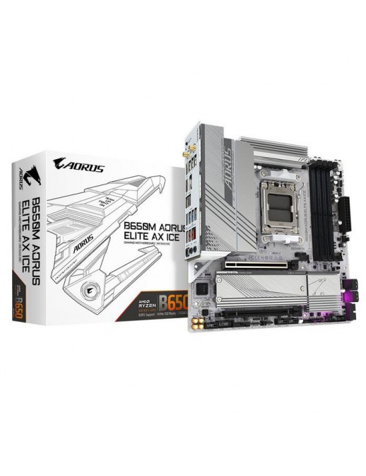 B650M A ELITE AX ICE B650M A ELITE AX ICE Gigabyte B650M Aorus Elite Ax Ice Motherboard Amd B650 Socket Am5 Micro Atx