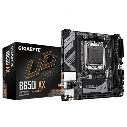 B650I AX B650I AX Gigabyte Motherboard - Supports Amd Am5 Cpus, 5+2+1 Phases Digital Vrm, Up To 6400Mhz Ddr5 (Oc), 1Xpcie 4.0...