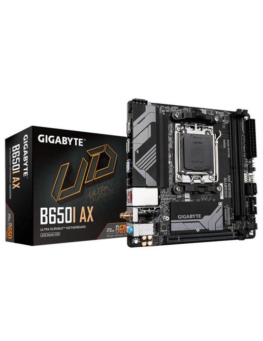 B650I AX B650I AX Gigabyte Motherboard - Supports Amd Am5 Cpus, 5+2+1 Phases Digital Vrm, Up To 6400Mhz Ddr5 (Oc), 1Xpcie 4.0...