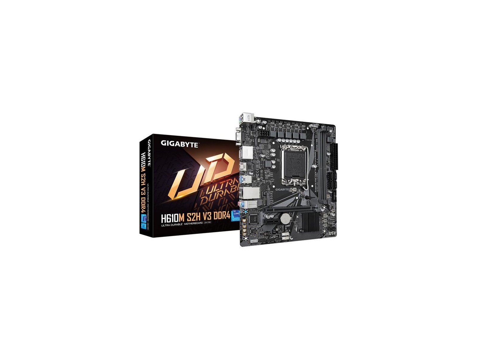 H610M S2H V3 DDR4 H610M S2H V3 DDR4 Gigabyte Motherboard - Supports Intel Core 14Th Cpus, 4+1+1 Hybrid Digital Vrm, Up To 320...