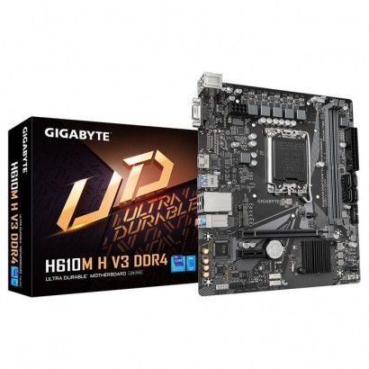 H610M H V3 DDR4 H610M H V3 DDR4 Gigabyte Motherboard - Supports Intel Core 14Th Cpus, 4+1+1 Hybrid Phases Digital Vrm, Up To ...