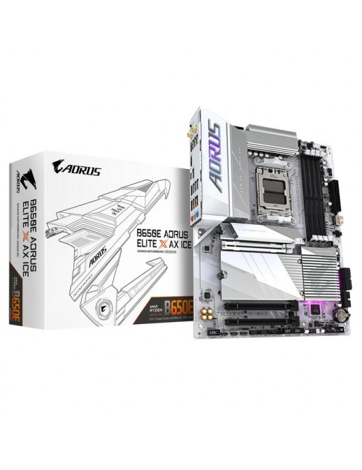 B650E A ELITE X ICE B650E A ELITE X ICE Gigabyte B650E Aorus Elite X Ax Ice Motherboard - Supports Amd Ryzen 8000 Cpus, 12+2+...