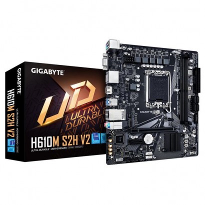 H610M S2H V2 H610M S2H V2 Gigabyte Motherboard - Supports Intel Core 14Th Cpus, 4+1+1 Hybrid Phases Digital Vrm, Up To 5600Mh...