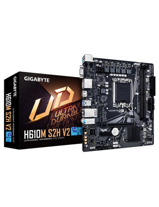 H610M S2H V2 H610M S2H V2 Gigabyte Motherboard - Supports Intel Core 14Th Cpus, 4+1+1 Hybrid Phases Digital Vrm, Up To 5600Mh...