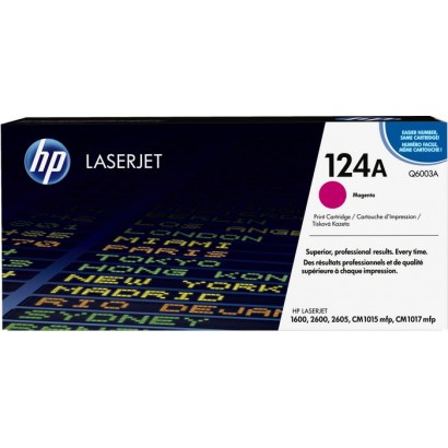 Q6003A Q6003A HP 124A Magenta Original LaserJet Toner Cartridge HPQ6003A