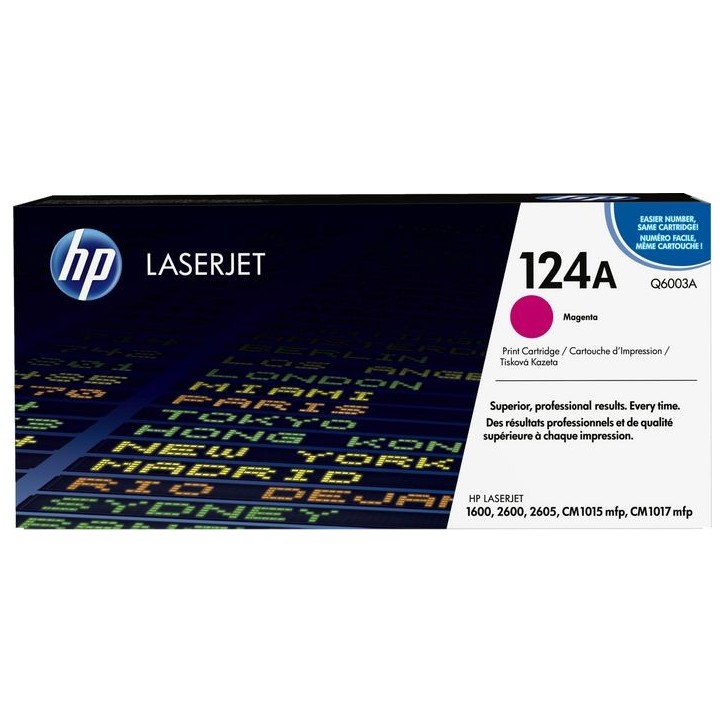 Q6003A HP 124A Magenta Original LaserJet Toner Cartridge HPQ6003A