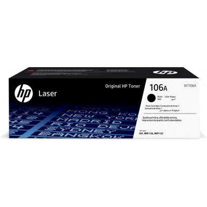 W1106A W1106A HP 106A Black Original Laser Toner Cartridge 1037302