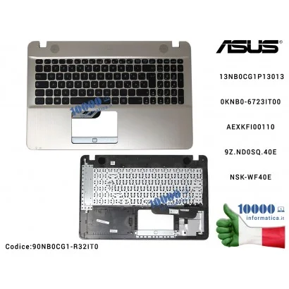 90NB0CG1-R32IT0 Tastiera Italiana Completa di Top Case Superiore ASUS VivoBook Max F541 X541 [GOLD] F541N F541NA F541S F541SC...