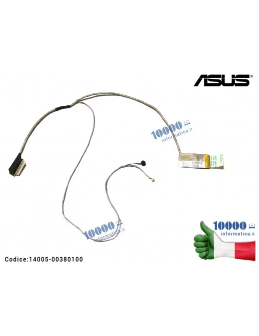 14005-00380100 Cavo Flat LCD ASUS X75 X75U X75A X75SV X75VD F75A F75VD XJ4 14005-00380100