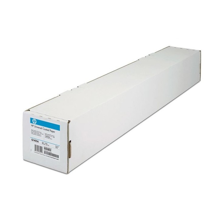 Q1405A HP Universal Coated Paper - 914 mm x 45.7 m, 95 g/m², Matte, Wood fiber Q1405B
