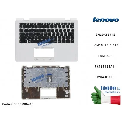 5CB0M36413 Tastiera Italiana Completa di Top Case Superiore LENOVO Yoga 310-11IAP (80U2) SN20K86412 LCM15J86I0-686 LCM15J8 PK...