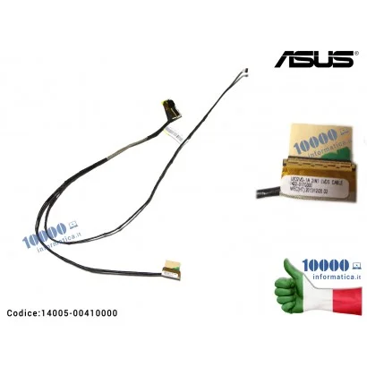 14005-00410000 Cavo Flat LCD ASUS ZenBook UX32 UX32A UX32V UX32VD UX32S UX32L UX32K UX32L UX32LA 2IN1 (LVDS) 1422-017G000