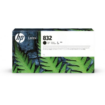 4UV75A 4UV75A HP 832 1-liter Black Latex Ink Cartridge