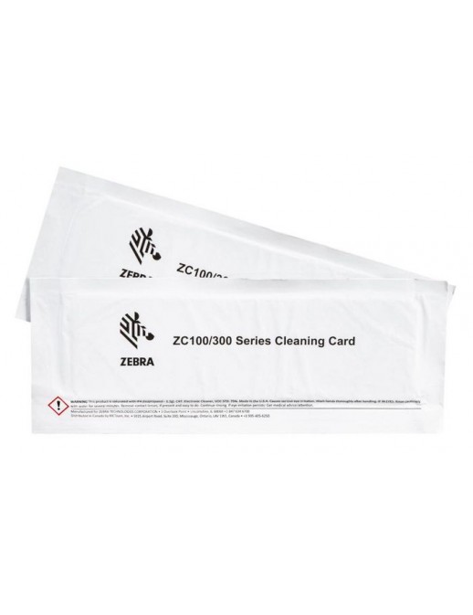 105999-310-01 105999-310-01 Zebra Cleaning Card Kit (Improved) ZC100/300 2 Cards