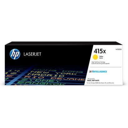 W2032X W2032X HP 415X High Yield Yellow Original LaserJet Toner Cartridge