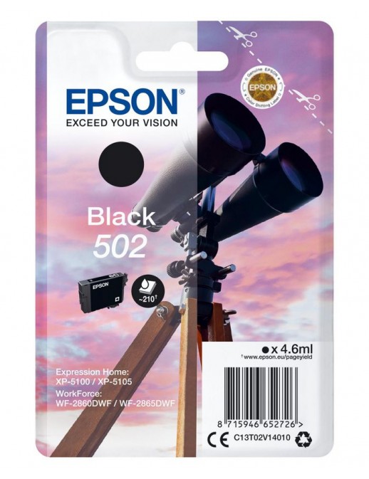 C13T02V14020 C13T02V14020 Epson Singlepack Black 502 Ink