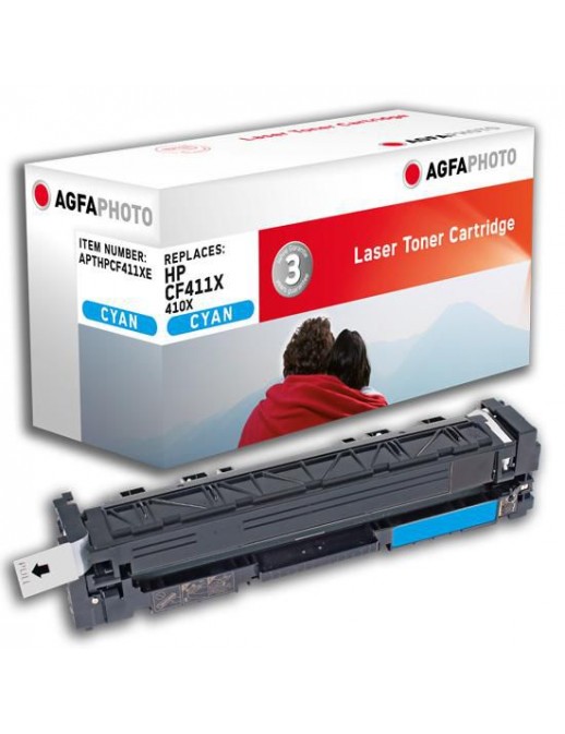 APTHPCF411XE APTHPCF411XE AgfaPhoto Laser cartridge replacement for CF411X, Cyan CF411X