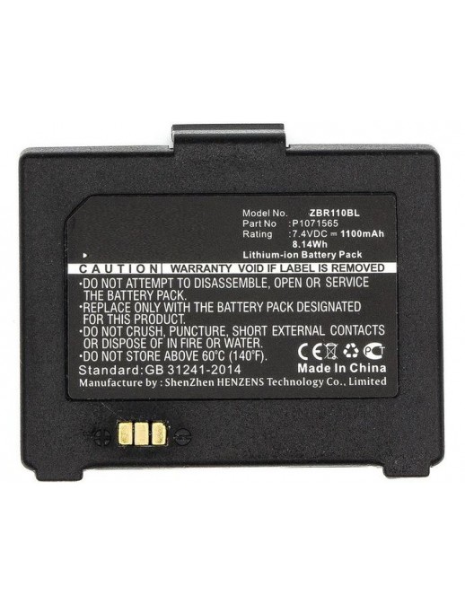 MBXPR-BA043 MBXPR-BA043 CoreParts Battery for Zebra Printer 8.14Wh Li-ion 7.4V 1100mAh Black, P1070125-008, P1071565 ZQ110, P...