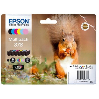 C13T37884010 C13T37884010 Epson Multipack 6-colours 378 Claria Photo HD Ink +31203145000