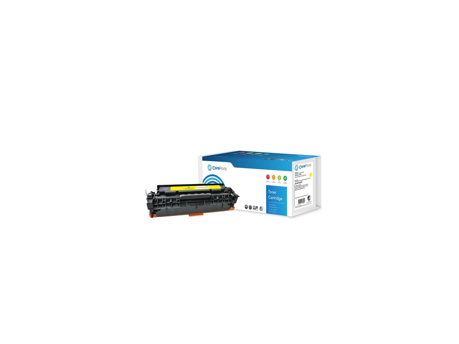 QI-HP1025Y QI-HP1025Y CoreParts Toner Yellow CF412A Pages: 2.300 Nordic Swan HP Color LaserJet Pro M452 (410A) Series CF412A