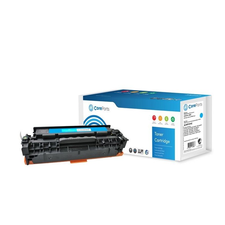 QI-HP1014C CoreParts Toner Cyan CC531A Pages: 2.800, Nordic Swan HP Color LaserJet CP2025 (304A) Series CC531A, APTHP531AE QI-HP1014C CoreParts Toner Cyan CC531A Pages: 2.800, Nordic Swan HP Color LaserJet CP2025 (304A) Series CC531A, APTHP531AE