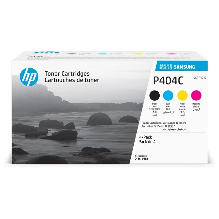 SU365A HP CLT-P404C 4-pack Black/Cyan/Magenta/Yellow Toner Cartridges CLT-P404C