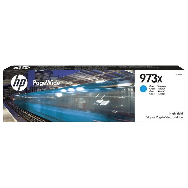 F6T81AE HP 973X High Yield Cyan Original PageWide Cartridge 649460
