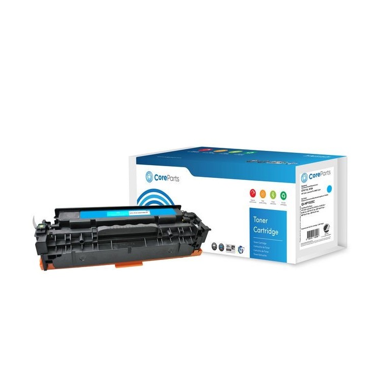QI-HP1025C CoreParts Toner Cyan CF411A Pages: 2.300 Nordic Swan HP Color LaserJet Pro M452 (410A) Series CF411A