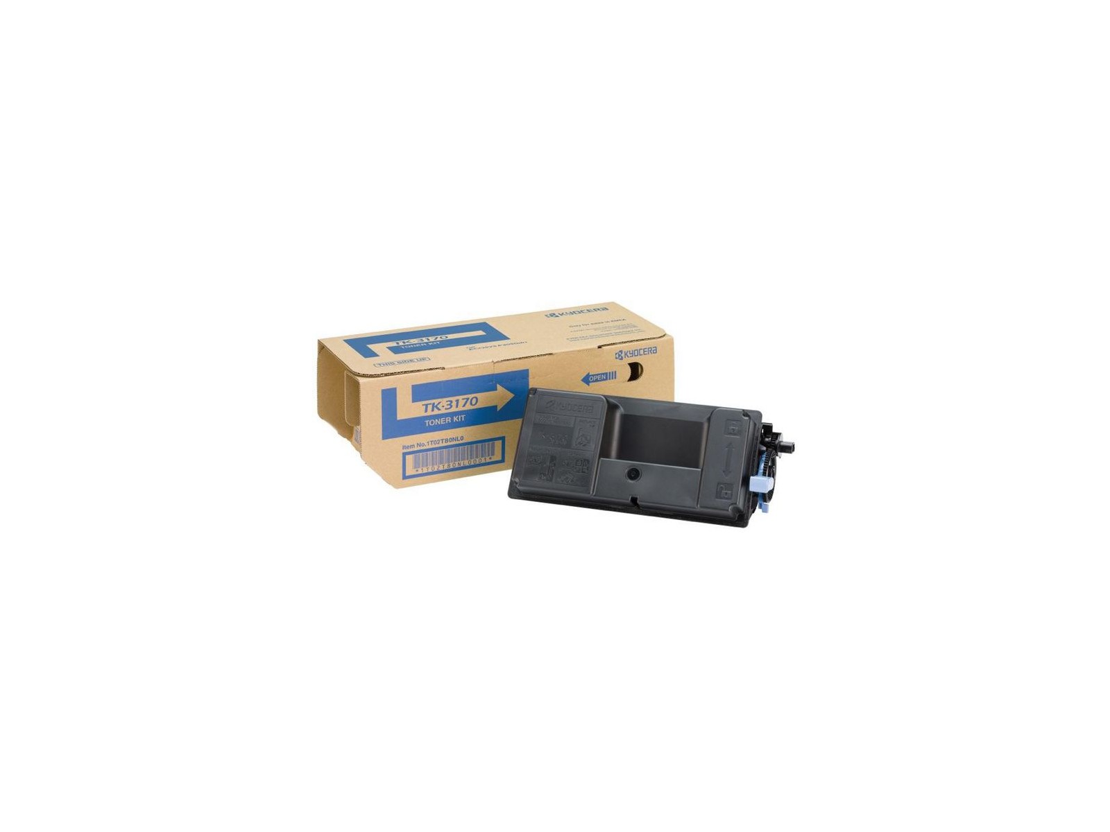 1T02T80NL0 1T02T80NL0 Kyocera Toner, Black, 15500 p, f/ ECOSYS, P3050dn, P3055dn, P3060dn TK-3170