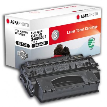 APTC719HE APTC719HE AgfaPhoto Replacement Toner for Canon, 6400 PY, Black