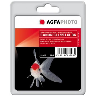 APCCLI551XLB APCCLI551XLB AgfaPhoto 5530, black CLI-551XL BK, 6443B001