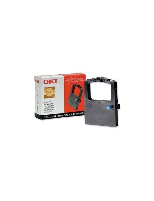 9002303 09002303 OKI Black Nylon Ribbon, 9pin 1000sh f 100-300