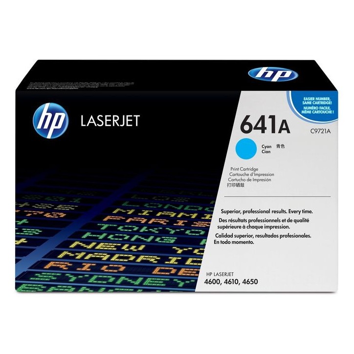 C9721-67901 HP 641A Cyan Original LaserJet Toner Cartridge C9721A