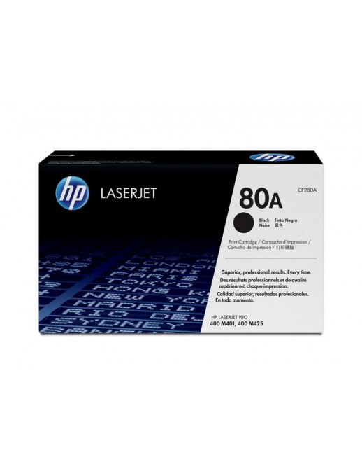 CF280A CF280A HP 80A Black Original LaserJet Toner Cartridge 383HPCF280A, 818981