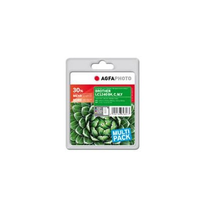 APB1240SETD APB1240SETD AgfaPhoto LC-1240 Value-Pack, BK,C,M,Y, Pages 3166, 46ml LC1240VALBPDR, APB1240SETD, LC1240BK, LC1240...