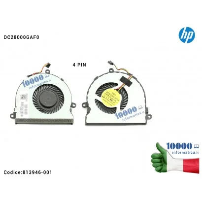 813946-001 Nuova New Ventola HP 15-AC SPS-813946-001 DC28000GAD0 Laptop CPU Cooling Fan 4 P Ventola Fan Ventolina per hp SPS-...