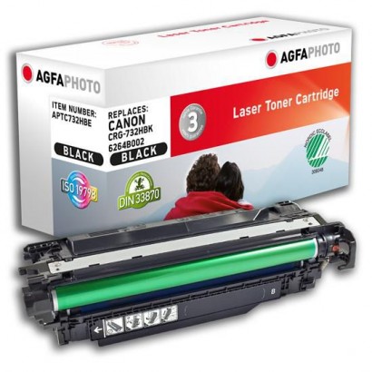 APTC732HBE APTC732HBE AgfaPhoto Toner Cartridge for Canon i-SENSYS LBP7780Cx, 12000 pages, Black