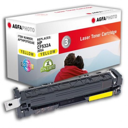 APTHPCF532AE APTHPCF532AE AgfaPhoto Toner Cartridge for HP Color LaserJet Pro MFP M180, 900 pages, Yellow