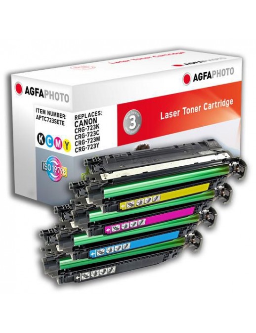 APTC723SETE APTC723SETE AgfaPhoto 3x 8500 / 10500 page yield, f/Canon, BK/C/M/Y
