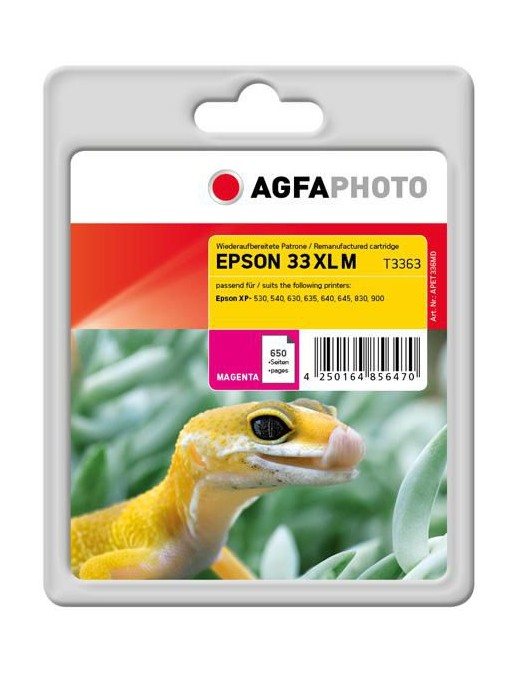 APET336MD APET336MD AgfaPhoto Ink Cartridge for Epson Expression Premium XP-530, Magenta, 650 pages