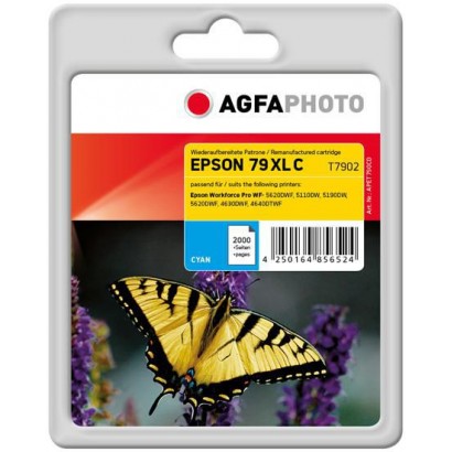 APET790CD APET790CD AgfaPhoto Ink Cartridge for Epson WorkForce Pro WF-5620DWF, 2000 pages, Cyan