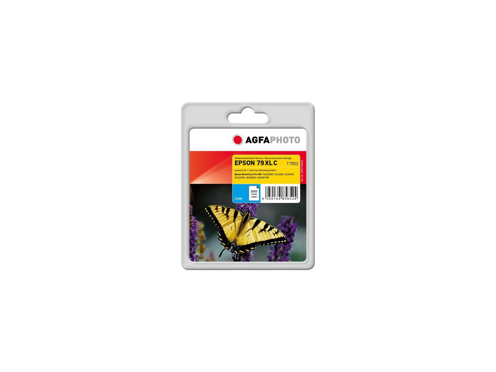 APET790CD APET790CD AgfaPhoto Ink Cartridge for Epson WorkForce Pro WF-5620DWF, 2000 pages, Cyan