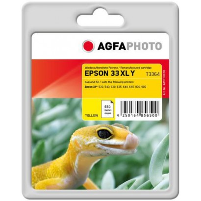 APET336YD APET336YD AgfaPhoto Ink Cartridge for Epson Expression Premium XP-530, Yellow, 650 pages