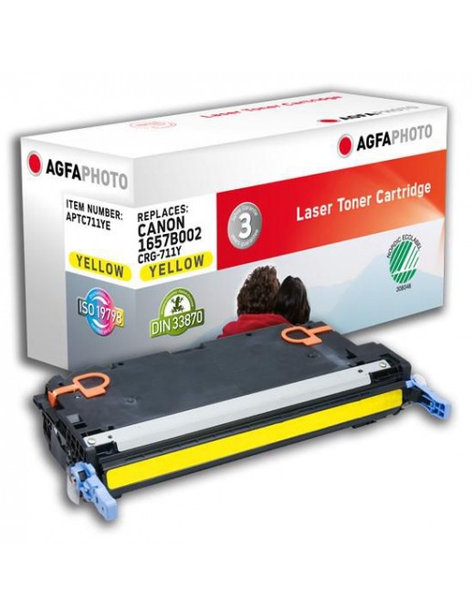 APTC711YE APTC711YE AgfaPhoto 6000 page yield, f/Canon, Yellow