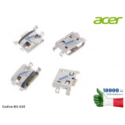 B3-A20 Connettore di Alimentazione micro USB DC Power Jack ACER One 7 B1-730 Iconia B3-A20 A5008