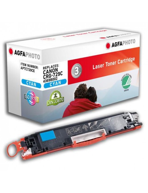 APTC729CE APTC729CE AgfaPhoto Cyan, 1000p, Canon LBP 7010/7018